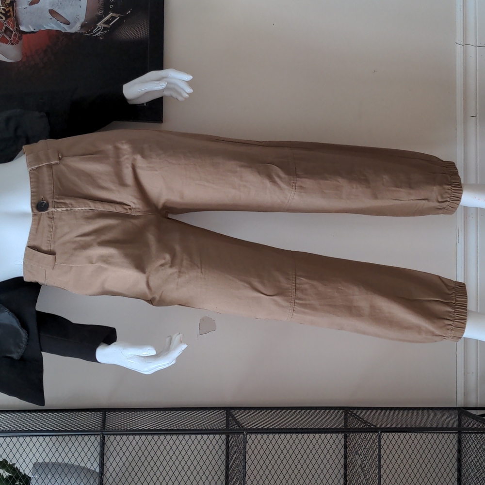 Sand High Waisted Baggy Pants